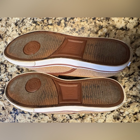 RALPH LAUREN Janis Natural/ Tan Burlap Slipon Shoe Loafers Sneakers size 8B - Picture 10 of 11